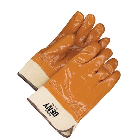 Bdg Full PVC Coated Gloves, PVC, Smooth, Full, Brown, Universal 1 PR 99-1-193-K